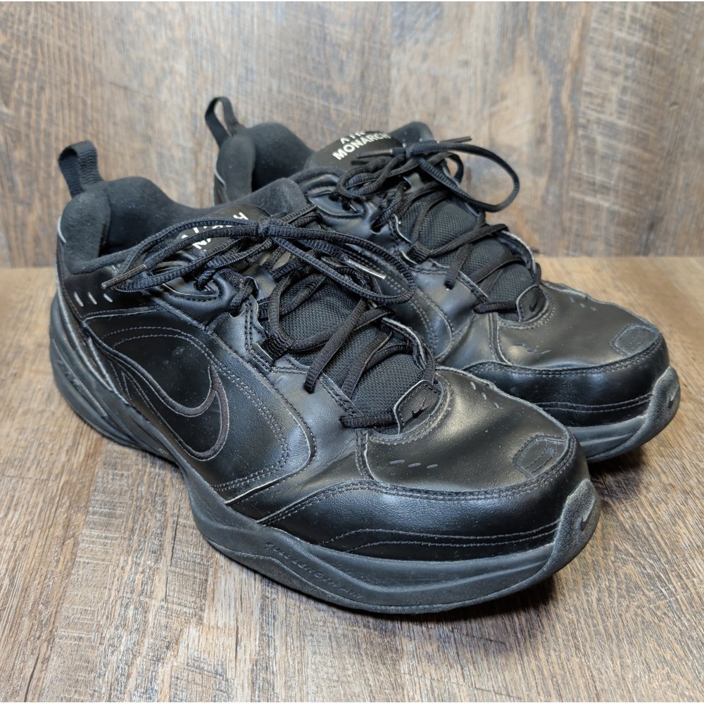 Nike Air Monarch IV 4E Wide Black Men's Size 13 W Atheltic Sneakers 416355-001